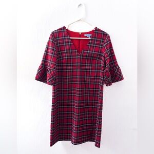 Draper James Red Plaid Mini Dress Like New size 6